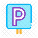 Parcheggio Auto Cartello Icon