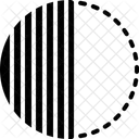 Parcial Fraccional Fragmental Icono