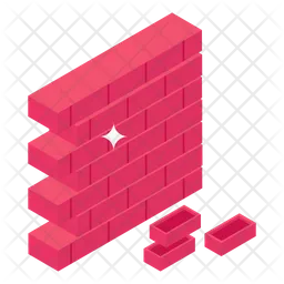 Pared de ladrillo  Icono