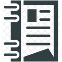 Esteno Bloco Bloco De Notas Ícone