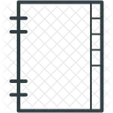 Esteno Bloco Bloco De Notas Ícone