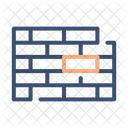 Parede Tijolo Firewall Ícone