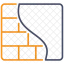 Parede de tijolos  Ícone