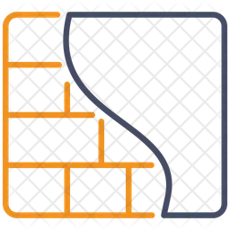 Parede de tijolos  Ícone