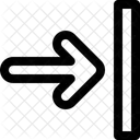 Parede Direita Seta Direcao Ícone