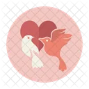 Pareja Pajaros Del Amor Pajaros Icono