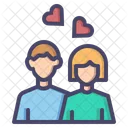 Pareja Amor Romance Icon