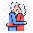 Beso de pareja  Icono