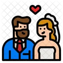 Pareja de boda  Icono