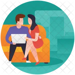 Pareja romantica  Icono