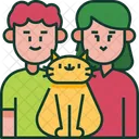 Parents and cat  Icon