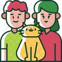 Parents and cat  Icon