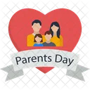 Parents Day Family Banner Love Banner Icon