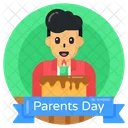 Parents Day Cake  Icon