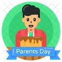 Cake Parents Day Cake Dessert Icon