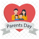 Parents Day Family Banner Love Banner Icon