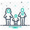 Parents Family Families Parenthood Parentage Foster Parent Child Couple Progeny Guardian Icon