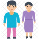 Parents Couple Together Icon