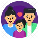 Family Parents Love Family Bonding Icon