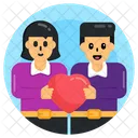 Couple Love Parents Love Parents Bonding Icon