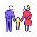 Parents scolding child  Icon