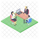 Parents Teacher Meeting Parent Teacher Conference Educational Meeting Icon