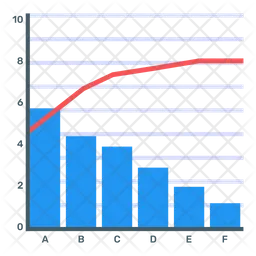 Pareto Chart  Icon