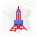 Paris France Landmark Icon