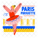 Paris Pirouette Ballet Dancing Icon