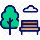 Park Bench Tree Icon