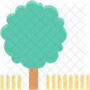 Park Fence Tree Icon