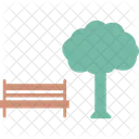Bench Park Tree Icon
