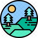 Park Mountain Forest Icon