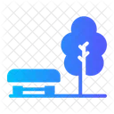 Park Bench Outdoors Icon
