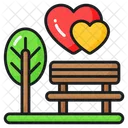 Park Bench Tree Icon