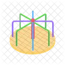 Amusement Park Rollercoaster Icon