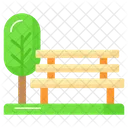 Park Garden Bench Symbol