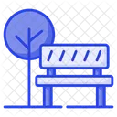 Park Garden Bench Icon