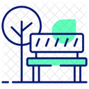 Park Garden Bench Icon