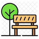 Park Garden Bench Icon