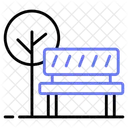 Park Garden Bench Icon