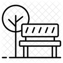 Park Garden Bench Icon