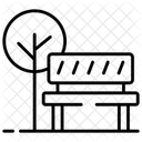 Park Garden Bench Icon