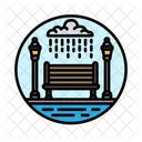 Park Bench Wet Park Bench Icon