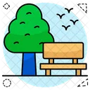 Park Bench Park Sitting Icon