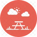 Park Bench Table Icon