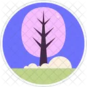 Ilustroflat Tree Stickers Icon