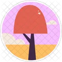Ilustroflat Tree Stickers Icon