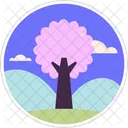 Ilustroflat Tree Stickers Icon