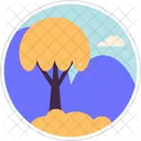 Ilustroflat Tree Stickers Icon